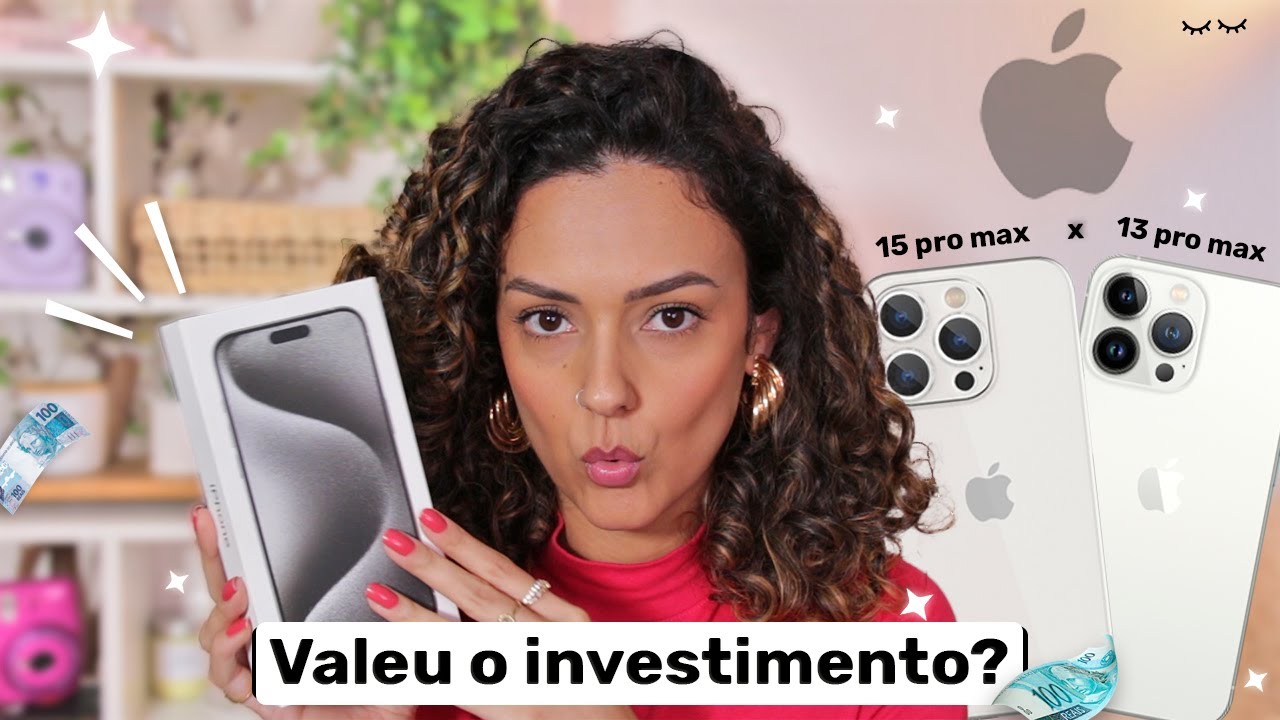 Comprei o iPhone 15 pro max, comparação  iPhone 13 pro max X iPhone 15 pro max