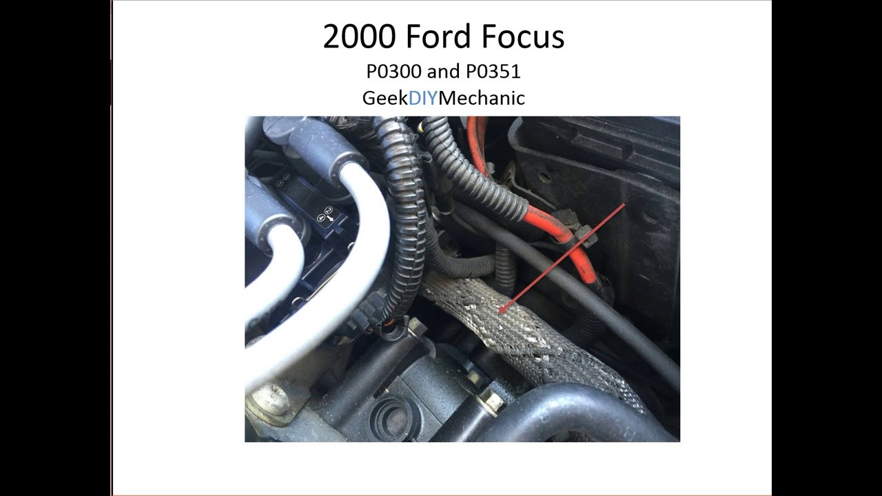 2000 Ford Focus ZX3 - Rough idle and no power - P0300, P0351. P0352