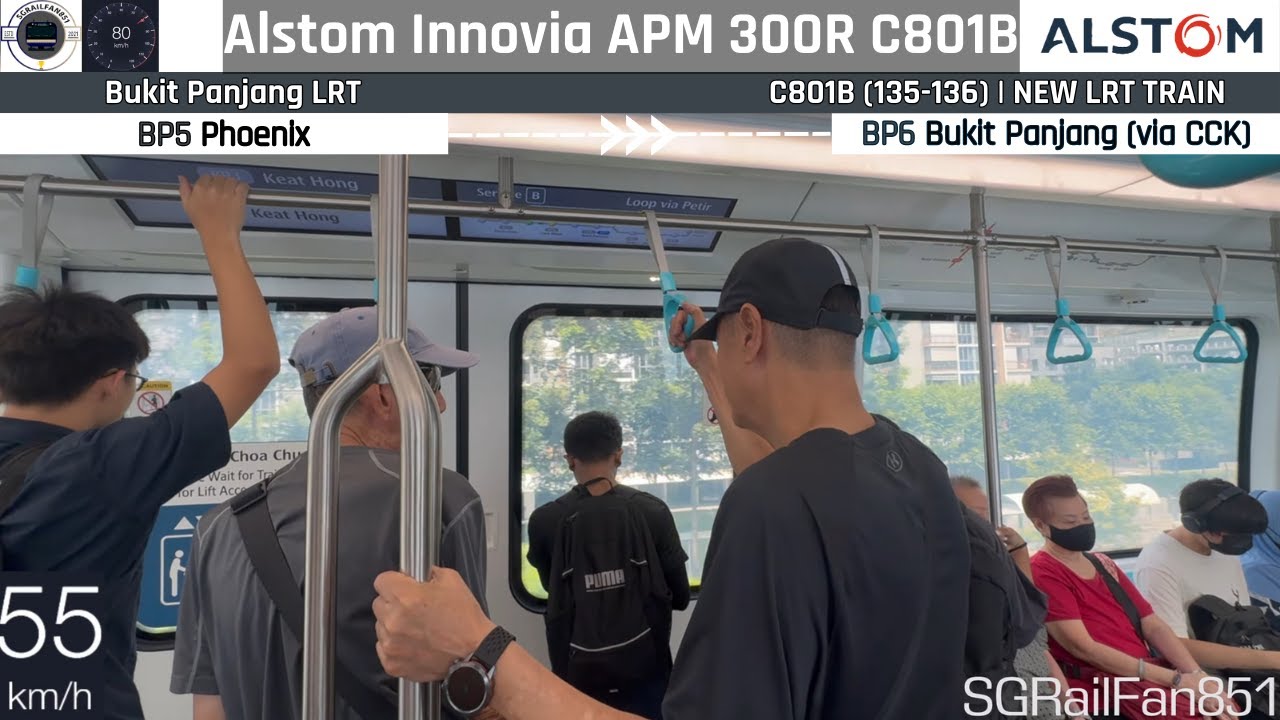 Alstom Innovia APM 300R (C801B) [Phoenix → Bukit Panjang (via CCK)]