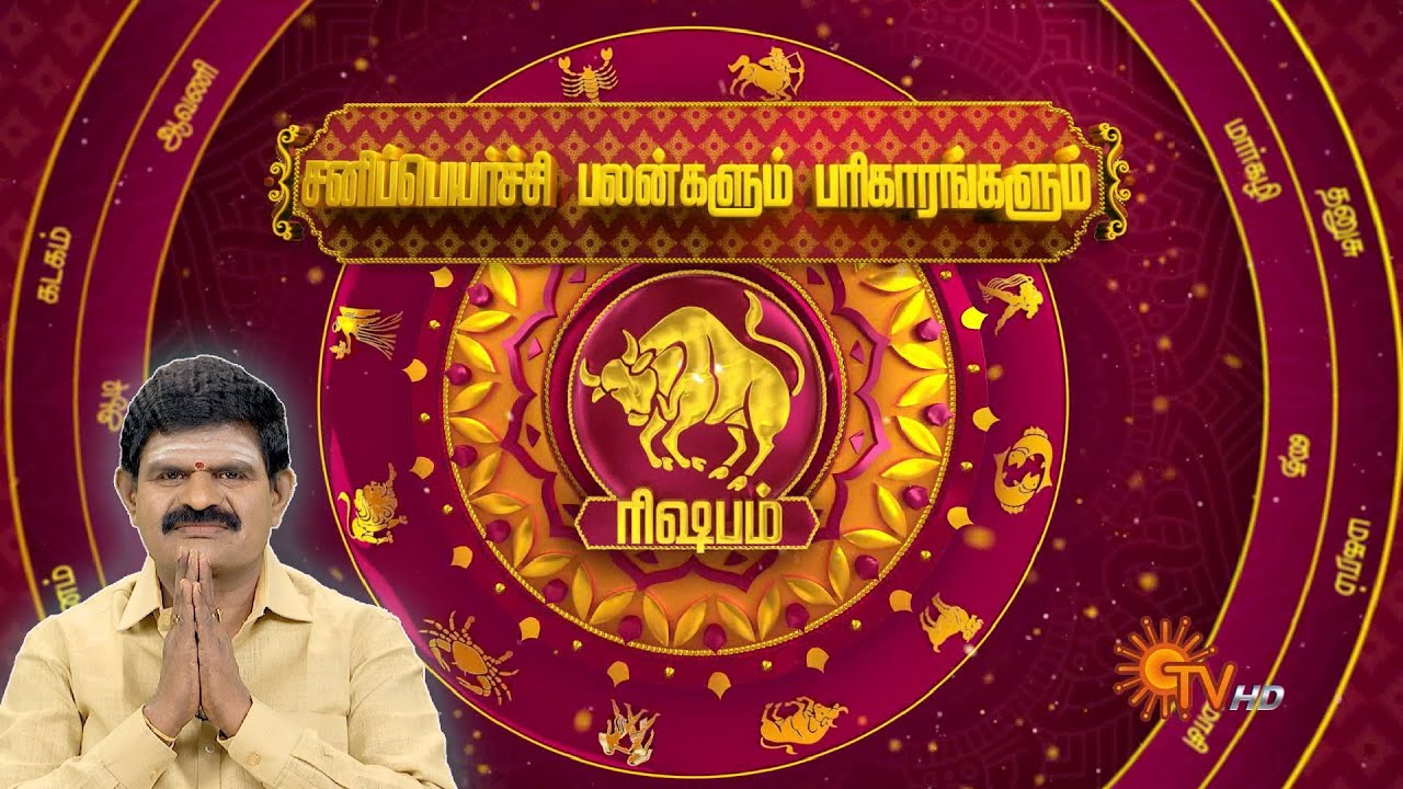 ரிஷப ராசி சனிப்பெயர்ச்சி பலன்கள் | Rishabam Sani peyarchi 2025 | Taurus | Sun News | Rasipalan