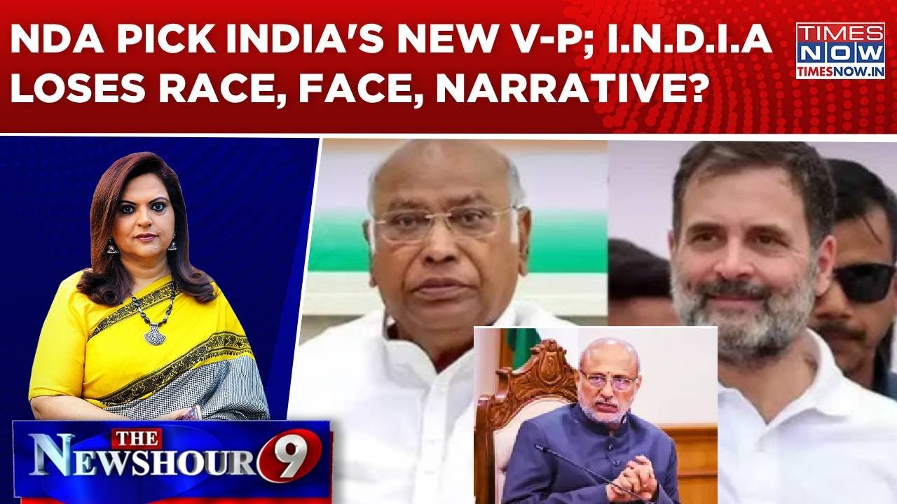 NDA's CP Radhakrishnan India's Next Vice President; I.N.D.I.A loses Race, Face, Narrative? Newshour