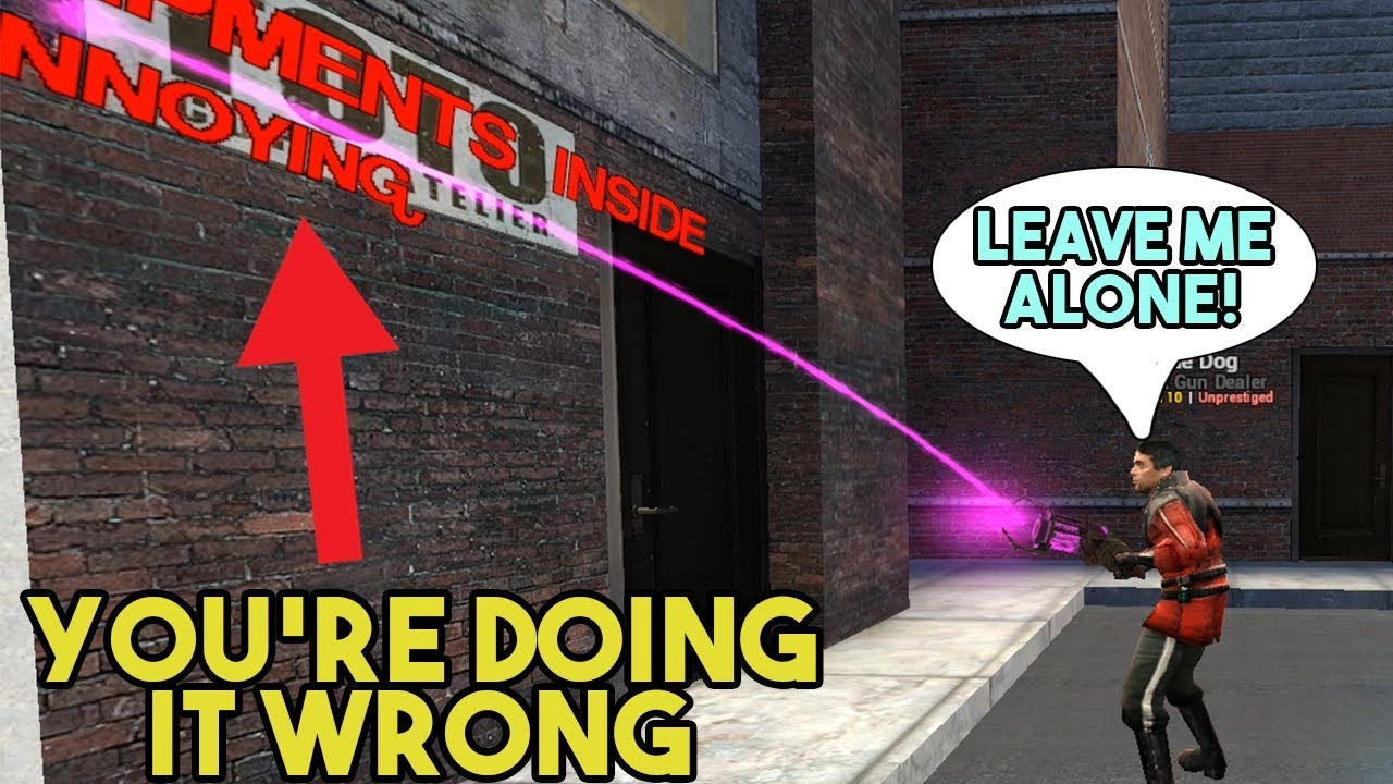 Telling people they're are doing it wrong...