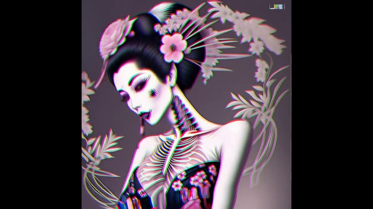 Skele Geisha Side Eye (Frosting AI, Luma AI)