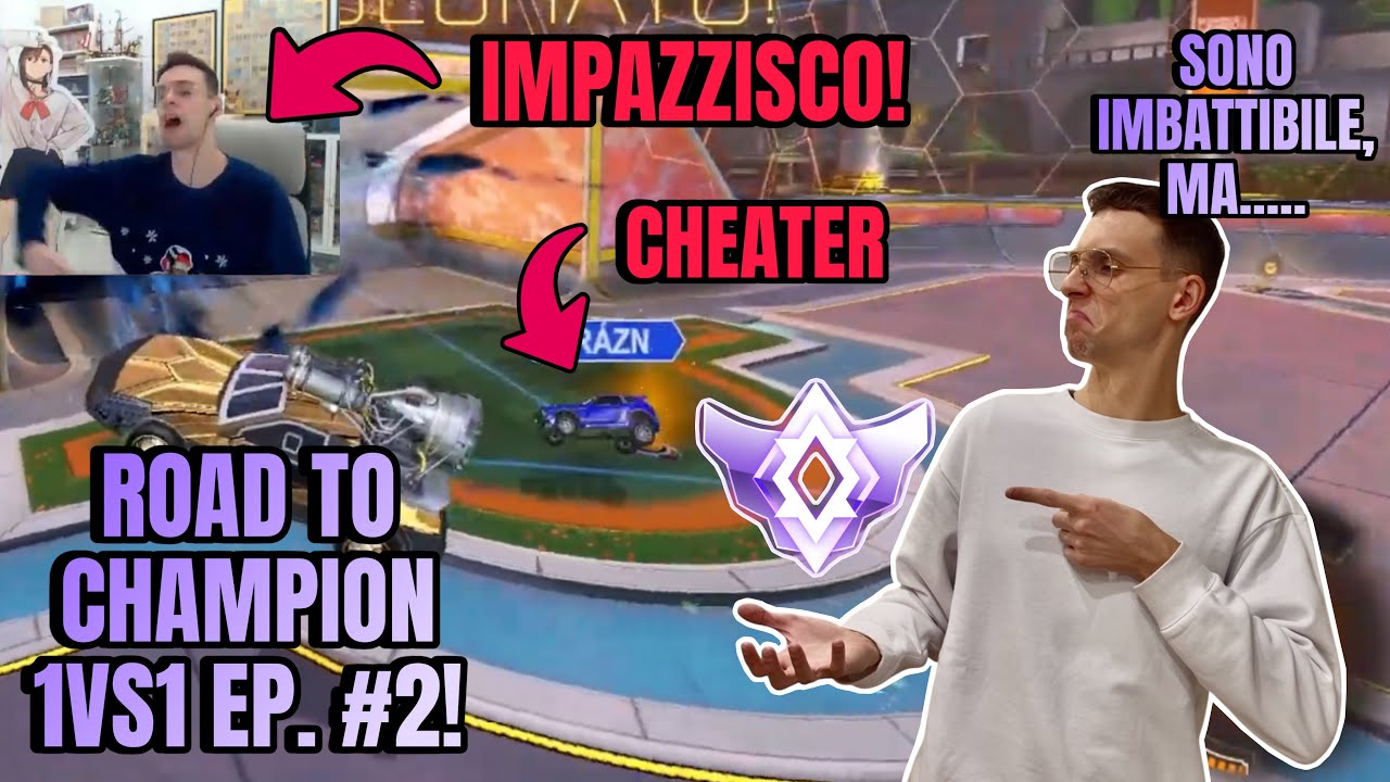 ROAD TO CHAMPIONS 1VS1 EP. 2! PER FERMARMI CI VOGLIONO I METODI SPORCHI! Rocket League!