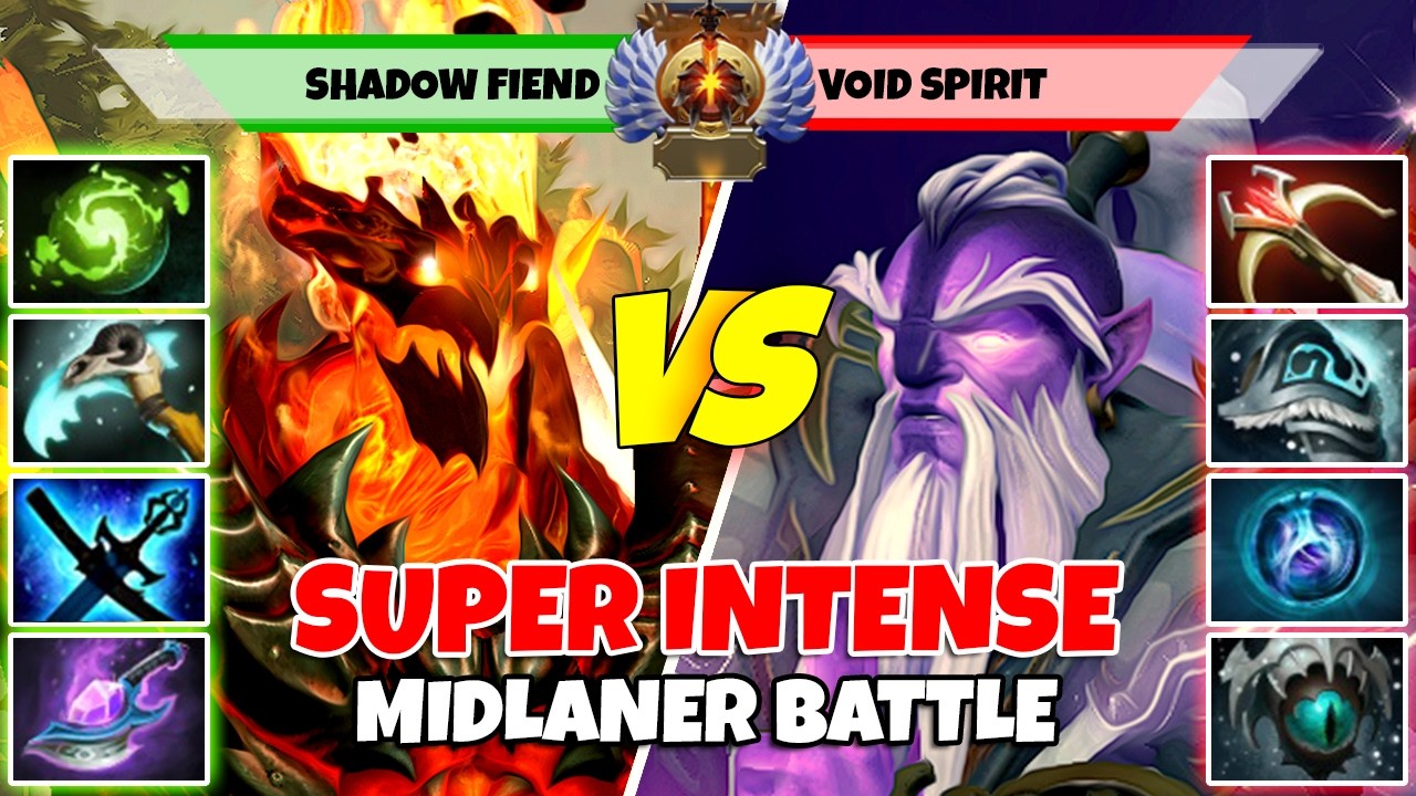 SHADOW FIEND (Mid) vs VOID SPIRIT (Mid) - Epic Battle Of Divine Rank Dota 2 Players - Z Dota 2