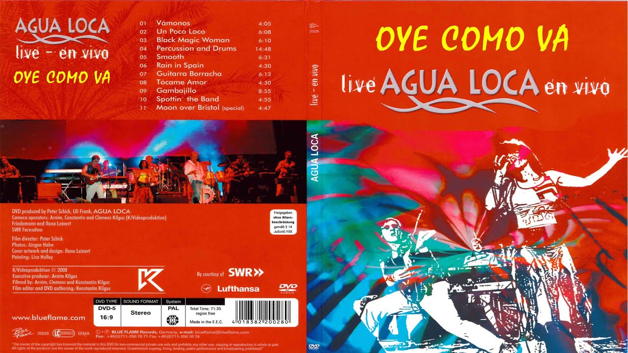 Oye Como Va - Agua Loca (Previously Unreleased) HD