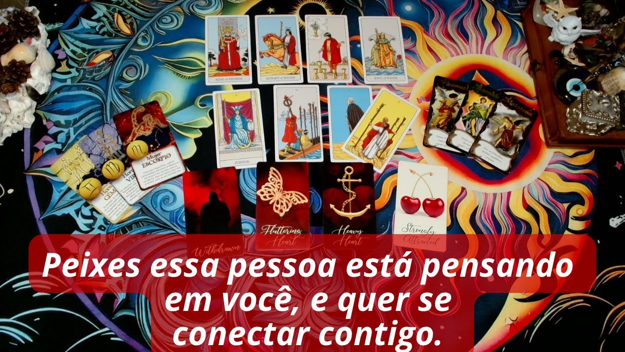 Peixes essa pessoa está pensando em você, e quer se conectar contigo. 