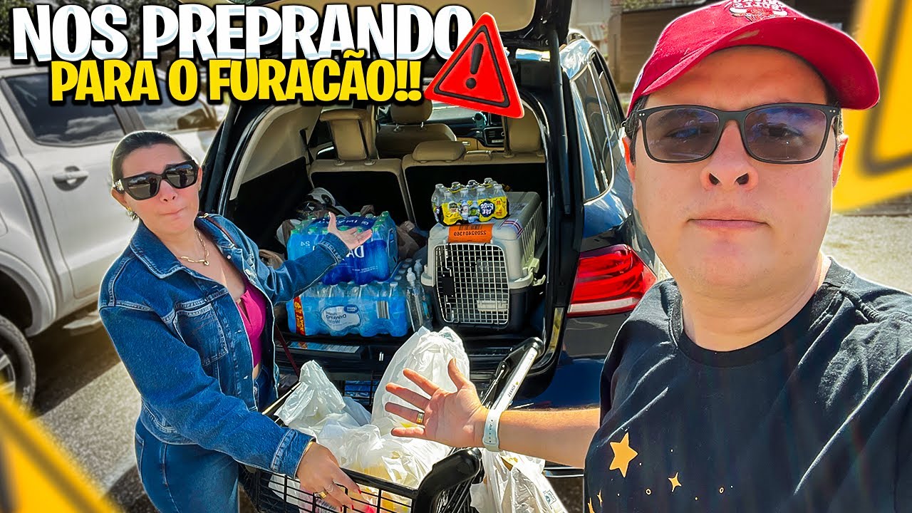Preparação FINAL para o FURACÃO Ian na FLÓRIDA ORLANDO Supermercado Brasileiro Rokka's Market