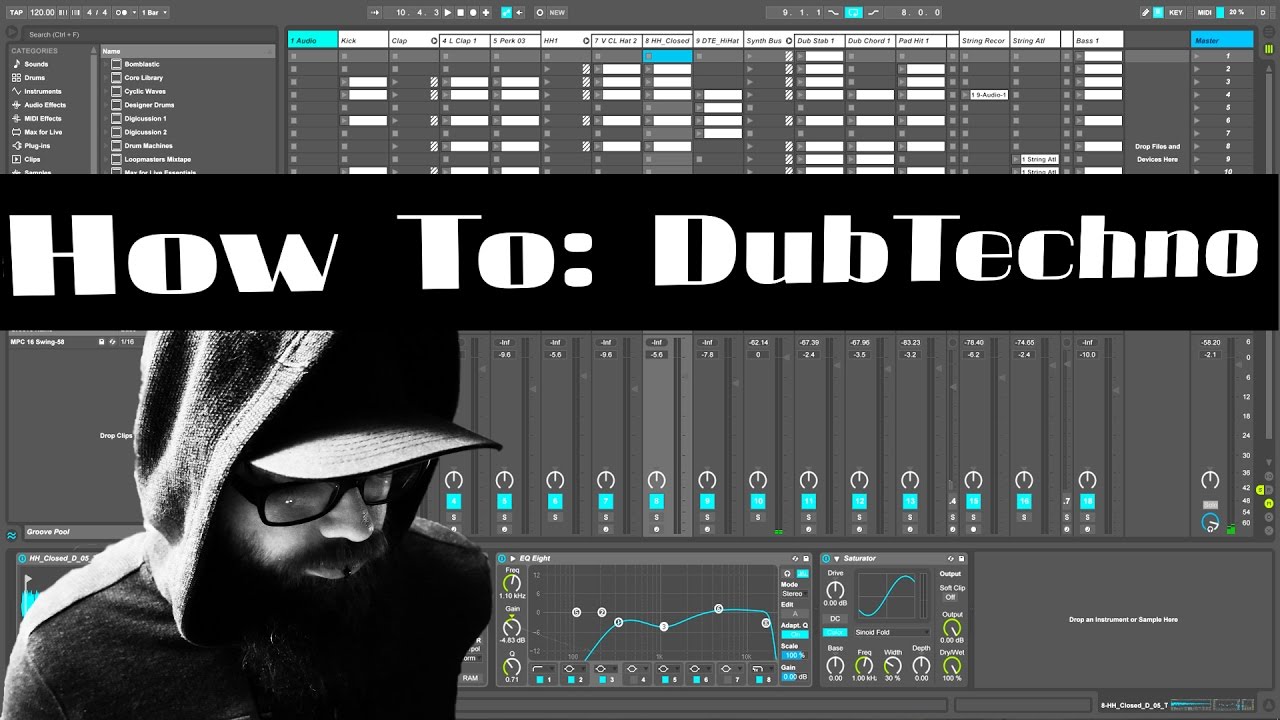 How To Make A Dub Techno Chord Ableton Live Analog