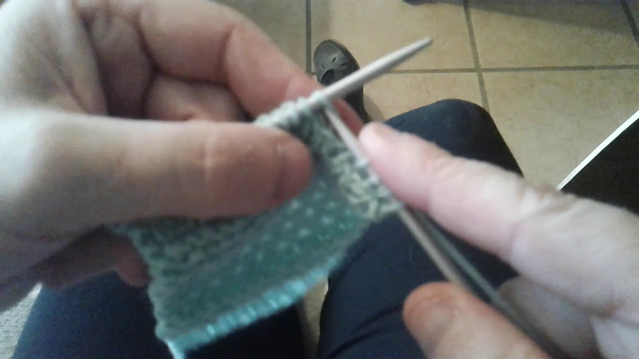 tricot point oeil de perdrix