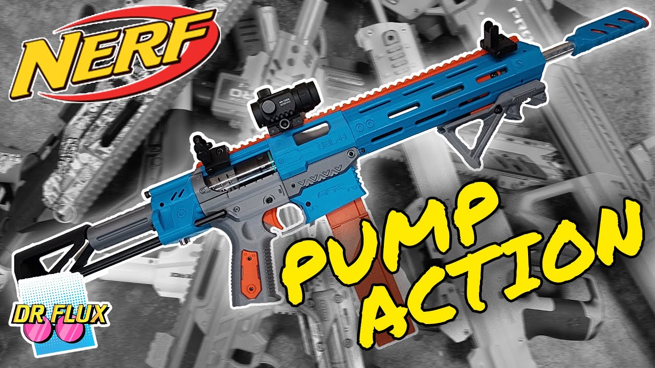 Top Tier 3D Printed Nerf Pump Action Springer Blaster