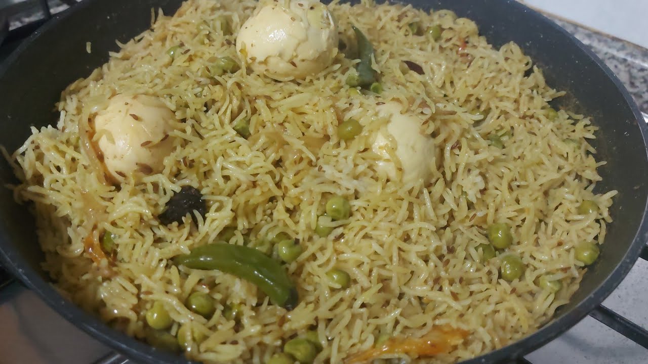 Matar Pulao Recipe |  Anda  Matar Pulao  Recipe | Yummy Easy pulao recipe
