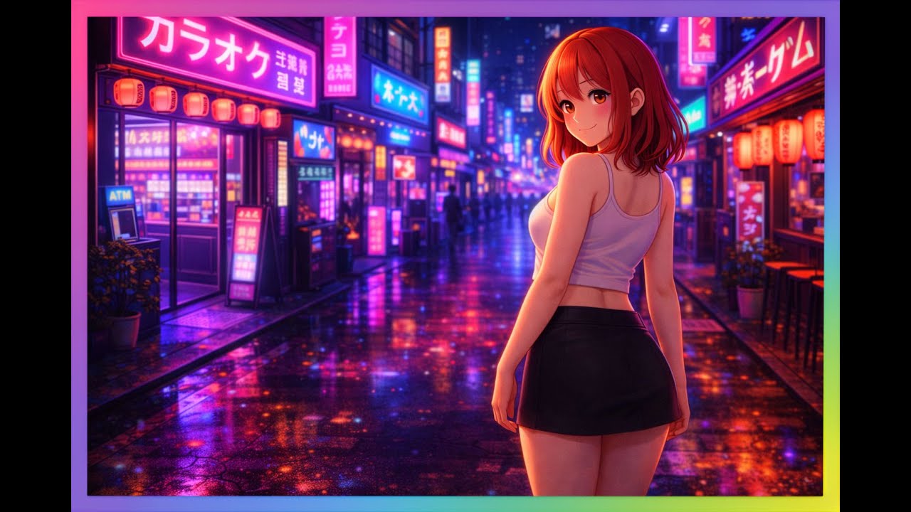 🎧 Soft Neon Lights ✨ 1 Hour Cozy Background Music