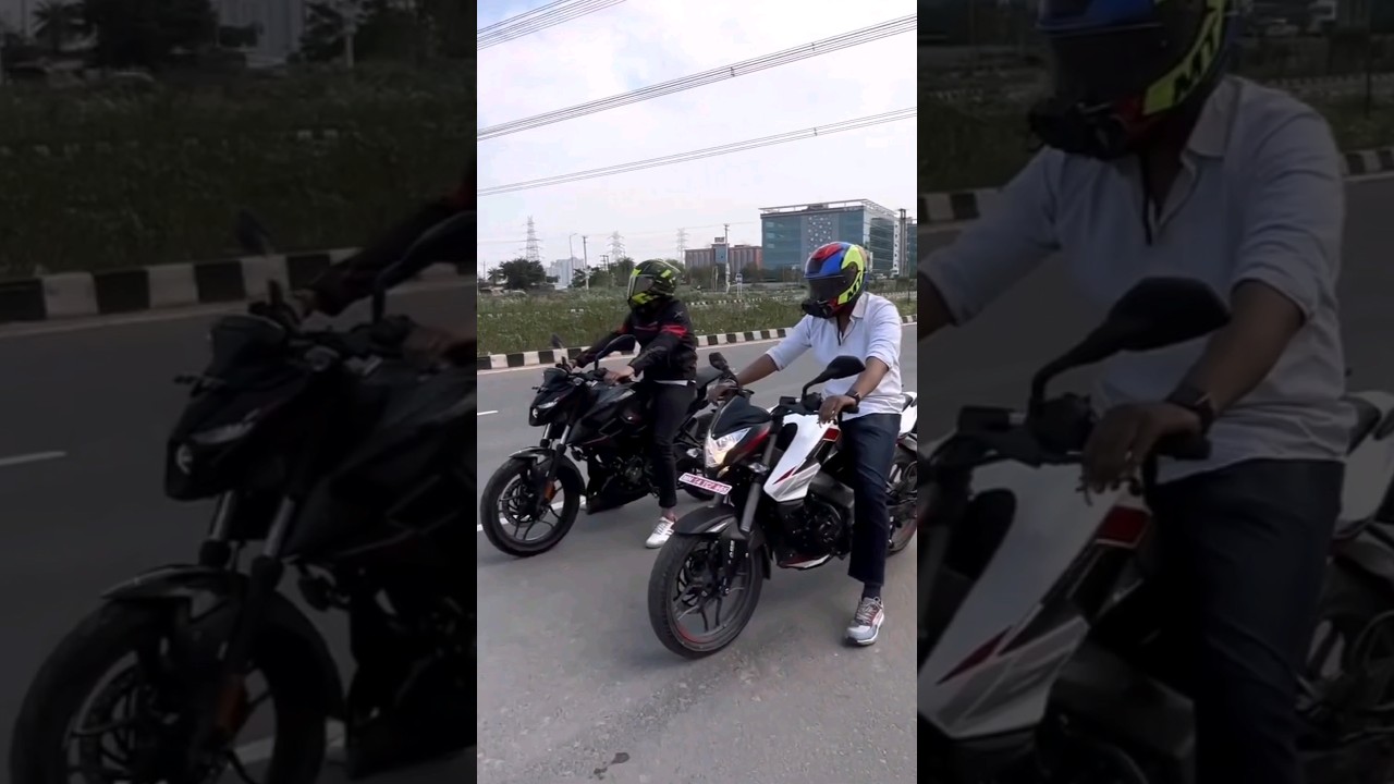 N160 Vs Ns 160 drag race 2023_6 gear is of no use#short #shorts #shortsvideo #viral