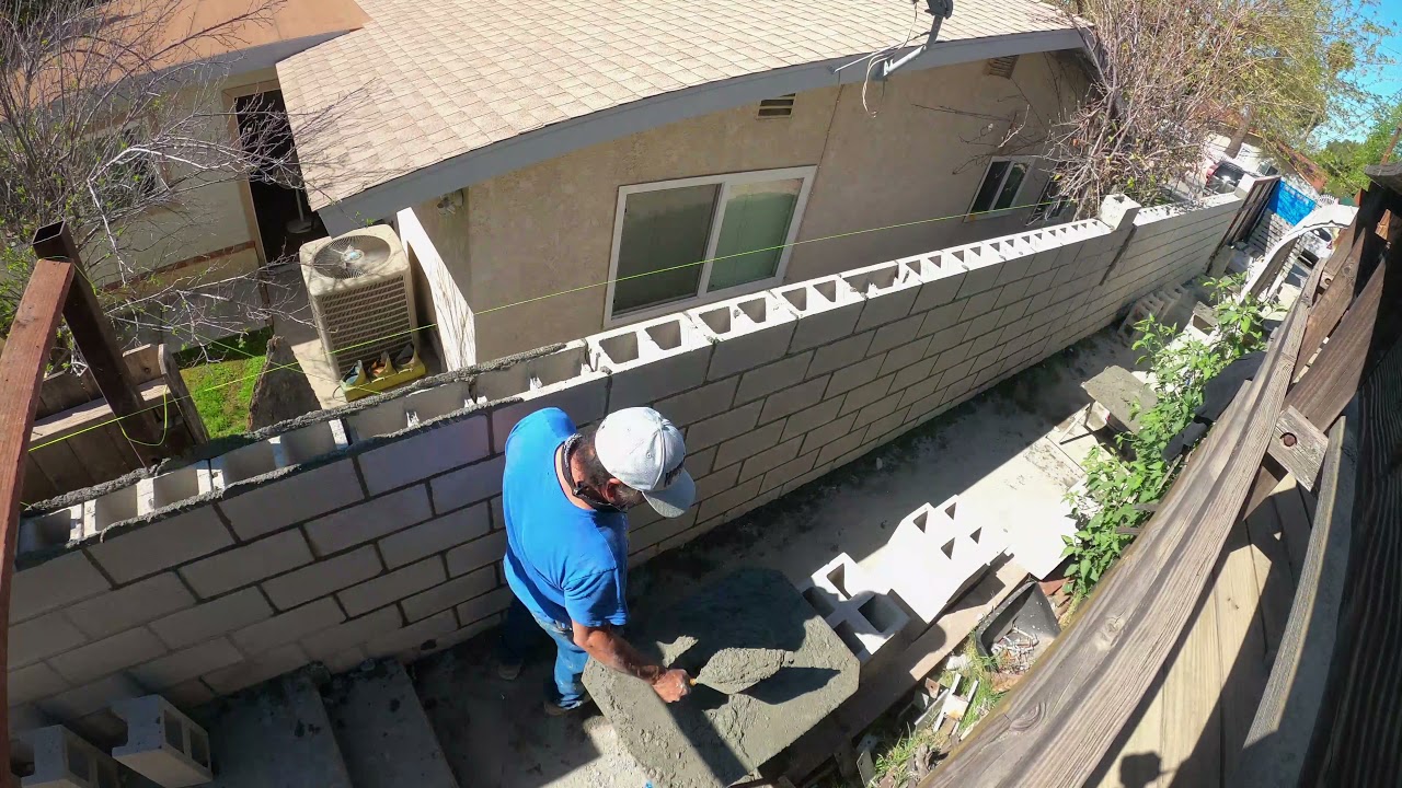 CMU Block Retaining Wall Process - Kodiak Construction