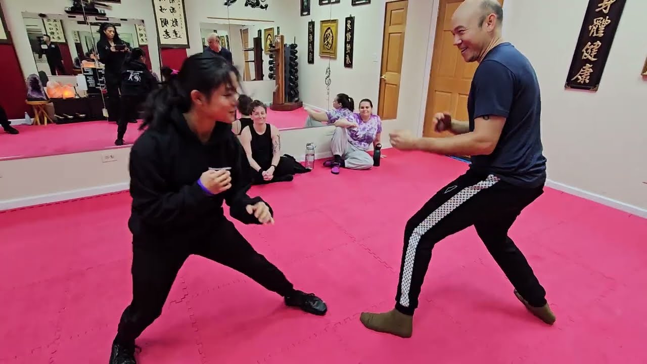 Kung Fu Light Sparring in Action! | Dennis, Angelina, Catie & Nik