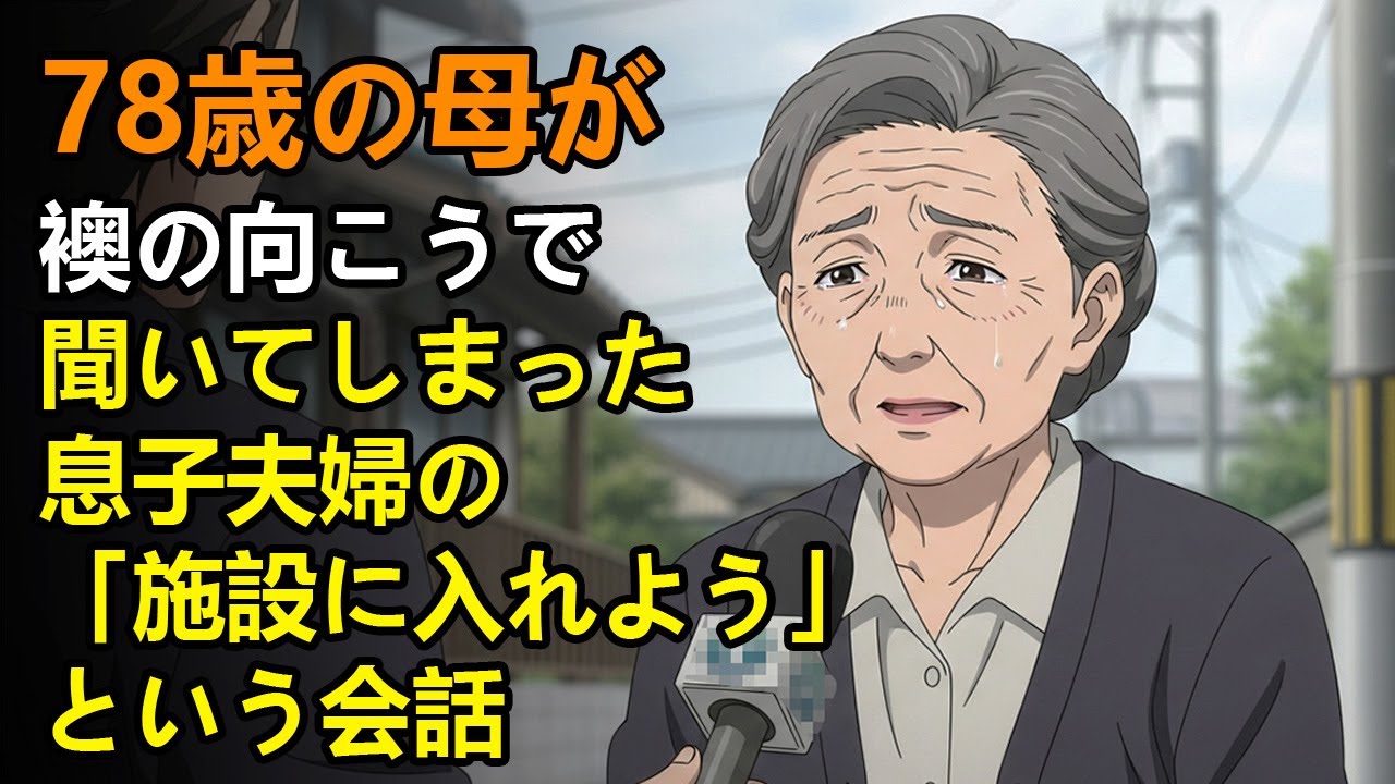 78歳の母が襖の向こうで聞いてしまった、息子夫婦の「施設に入れよう」という会話