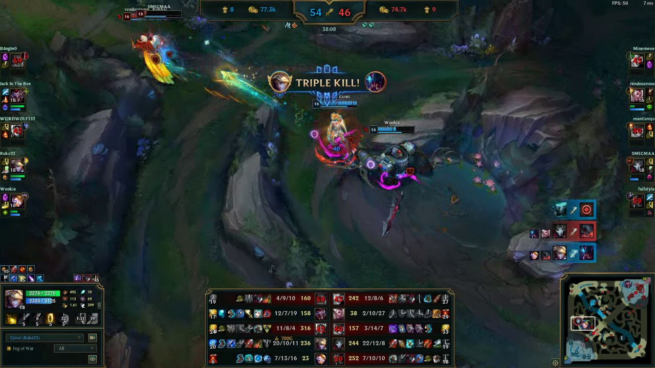 Ezreal 4v5 Penta Kill - Korean Lifesteal build
