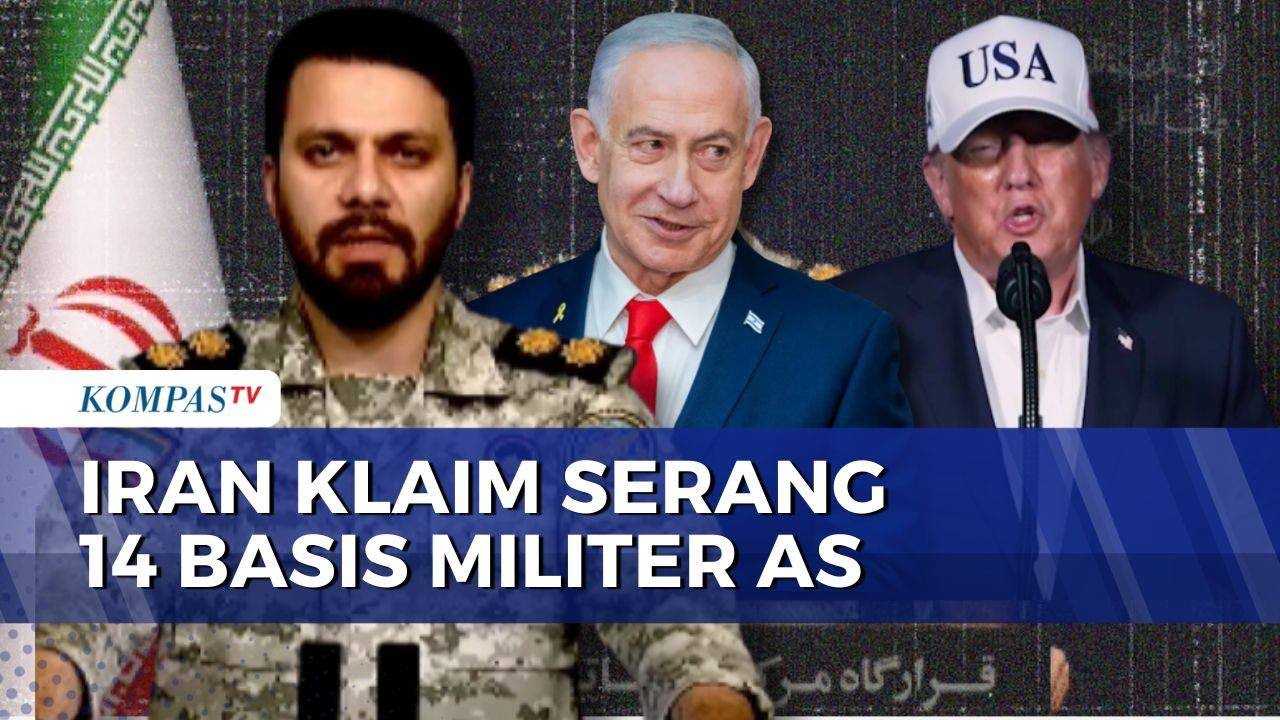 Serang Balik! Iran Luncurkan Rudal ke Israel dan Klaim Serang 14 Basis Militer AS