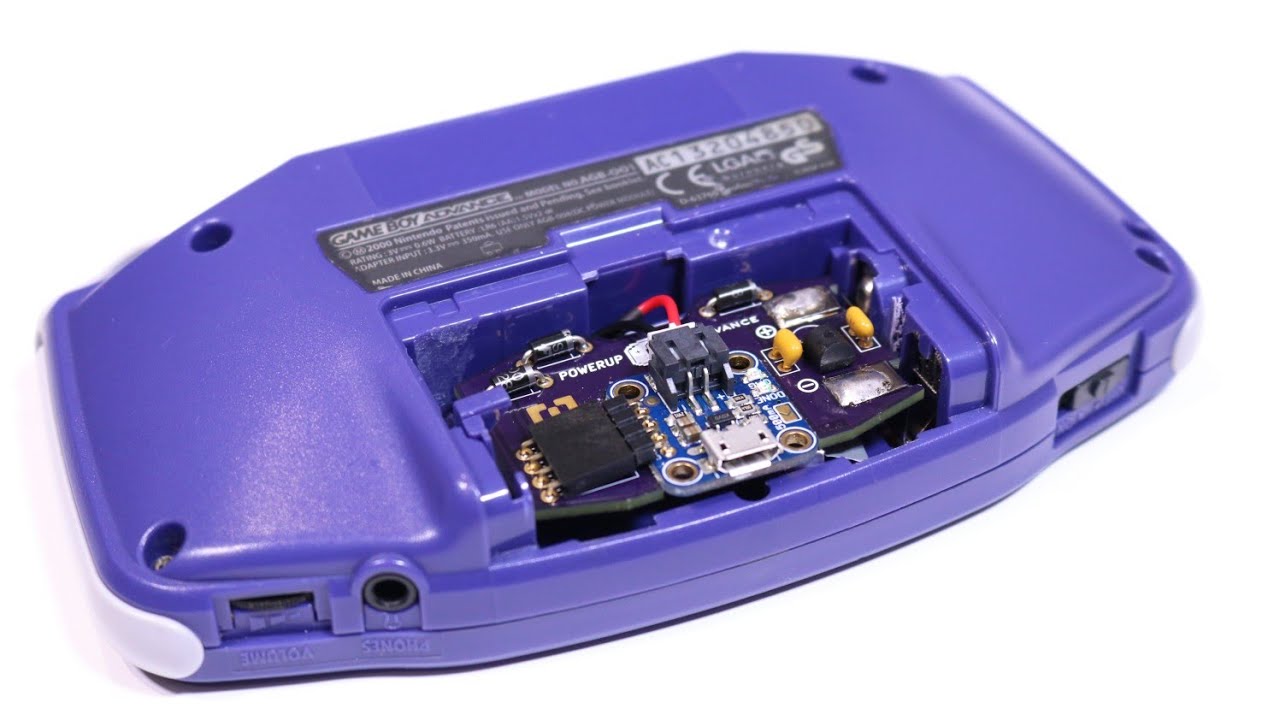 GameBoy Advance Rechargeable Battery Mod!