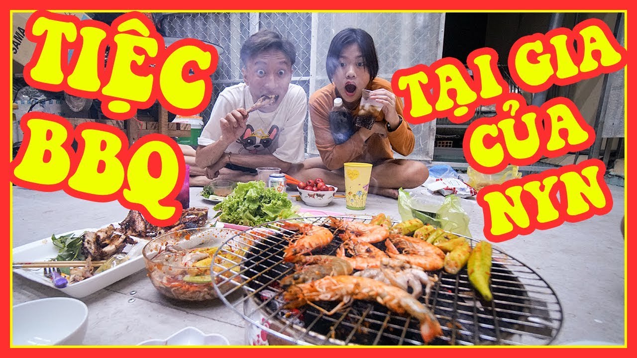 YẾN NHI TRỔ TÀI THỬ LÀM TIỆC BBQ HẢI SẢN TẠI GIA SIÊU GHIỀN