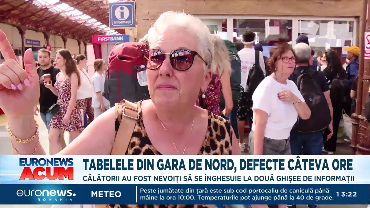 Haos în Gara de Nord. Mersul trenurilor, citit de o angajată la microfon din cauza tabelelor defecte