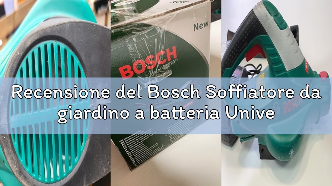 Recensione del Bosch Soffiatore da giardino a batteria UniversalLeafBlower 18V-130 (per pulizie rapi