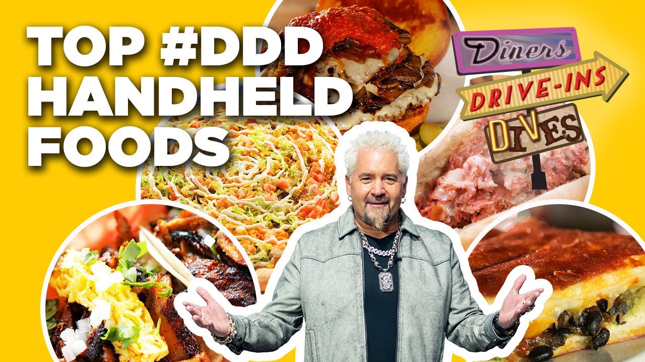 Top #DDD Handheld Foods with Guy Fieri Pt. 2 | Diners, Drive-Ins and Dives | Food Network