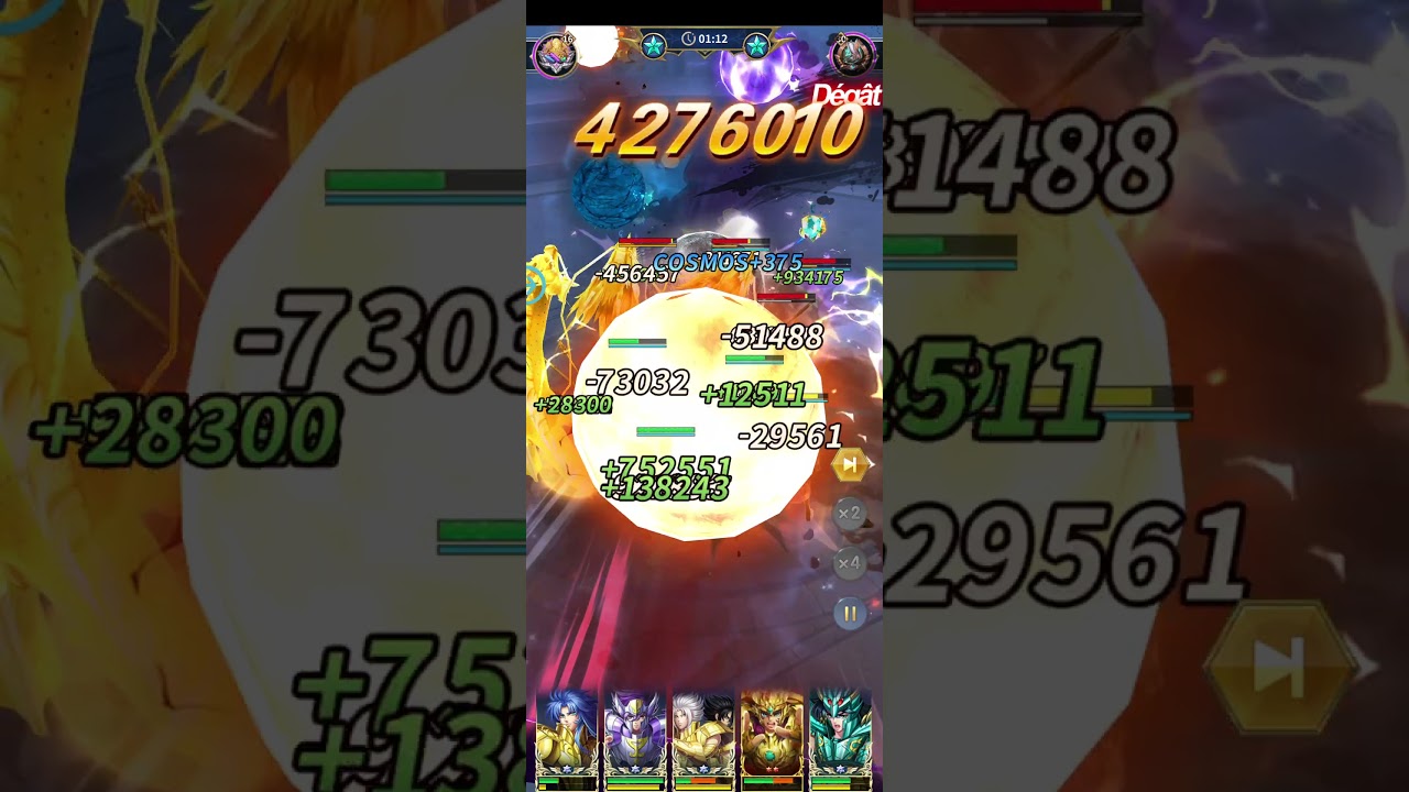 Saint Seiya Legend of Justice - Team GS1 vs meta team ( ikki, shun, suikyo)