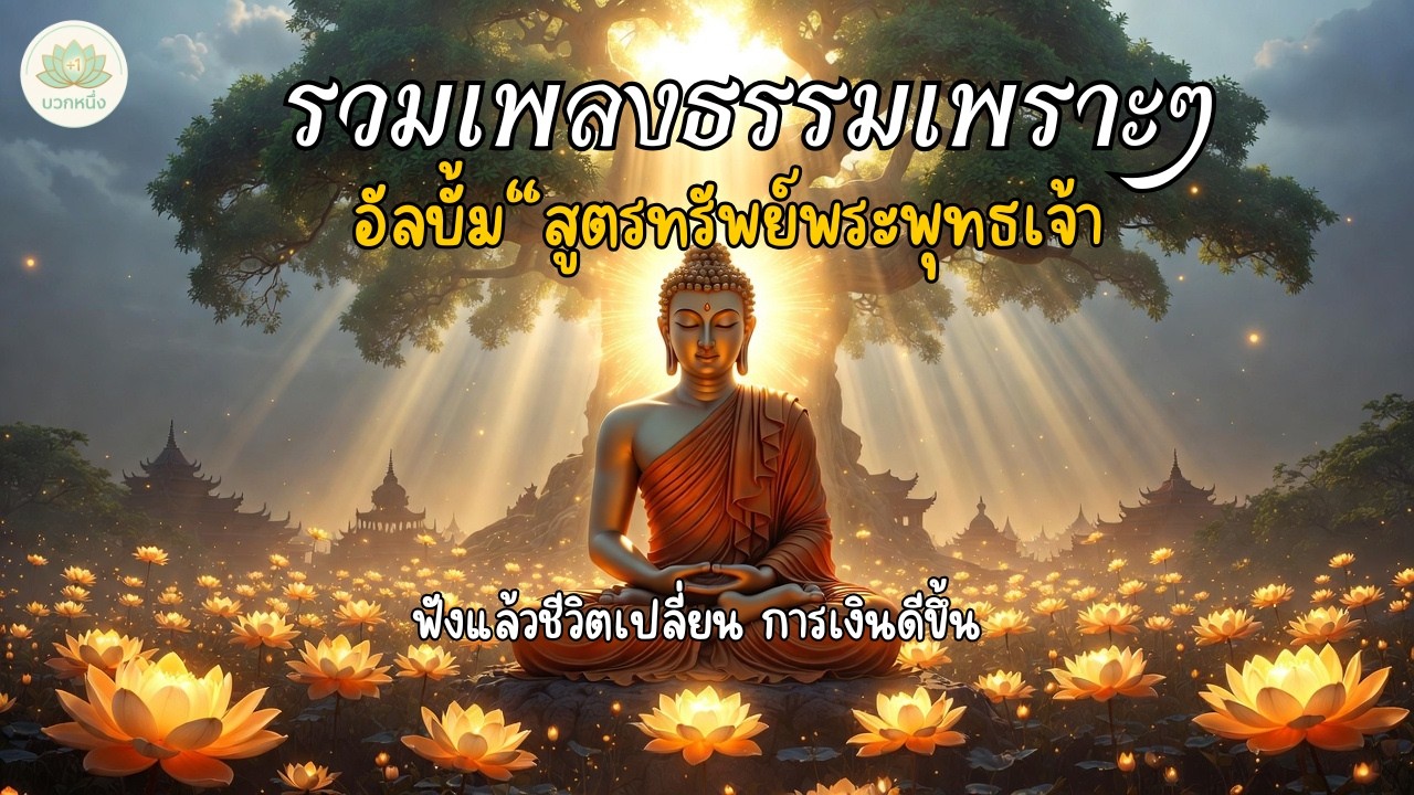 บทเพลงรวมธรรมะเพราะๆ อัลบั้ม “สูตรทรัพย์พระพุทธเจ้า | ฟังแล้วชีวิตเปลี่ยน การเงินดีขึ้น”✨