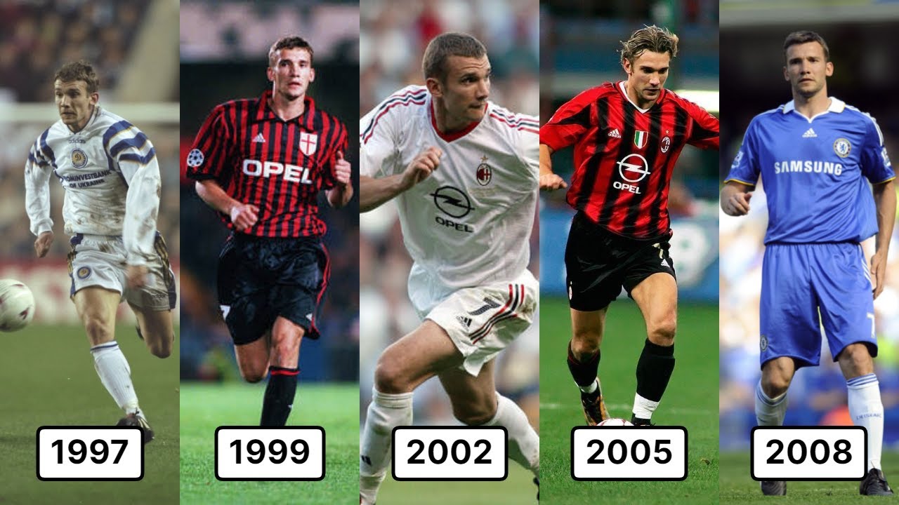 Andriy Shevchenko - Career in Shirts