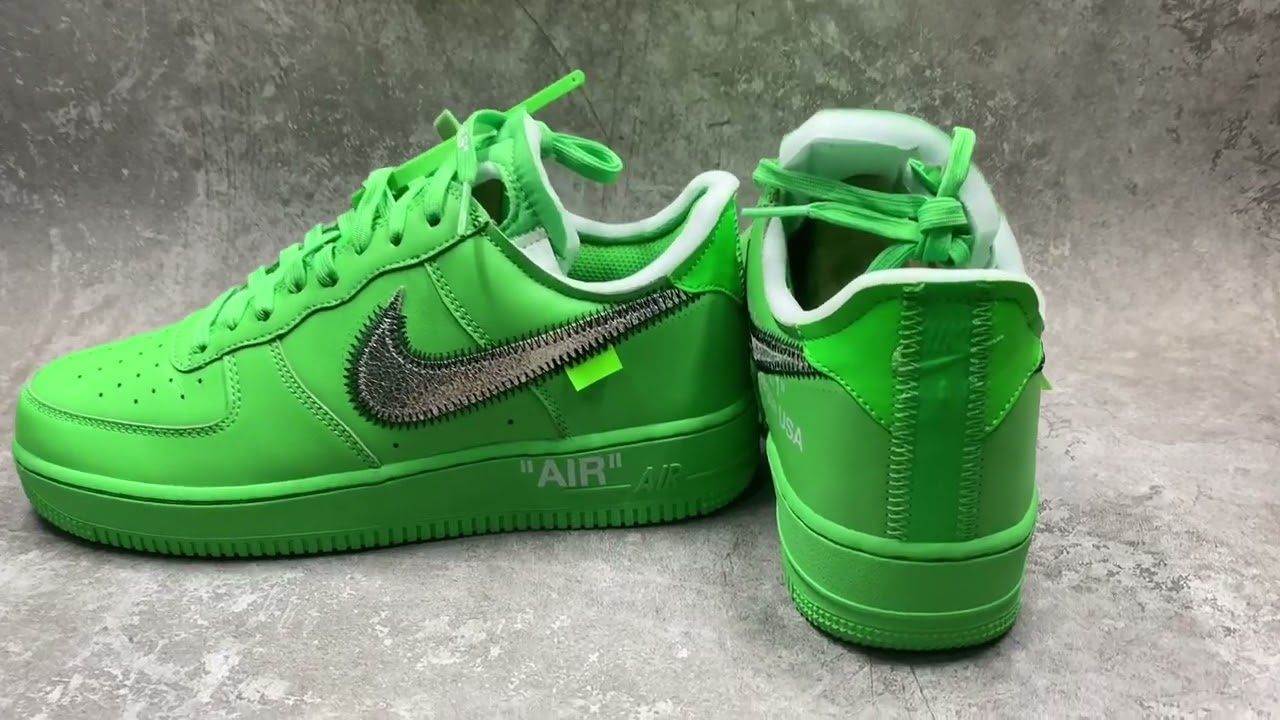 Nike Air Force 1 Low Off White Light Green Spark