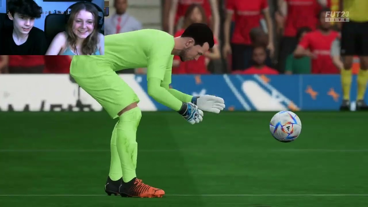 my girlfriends first time playing fifa!!