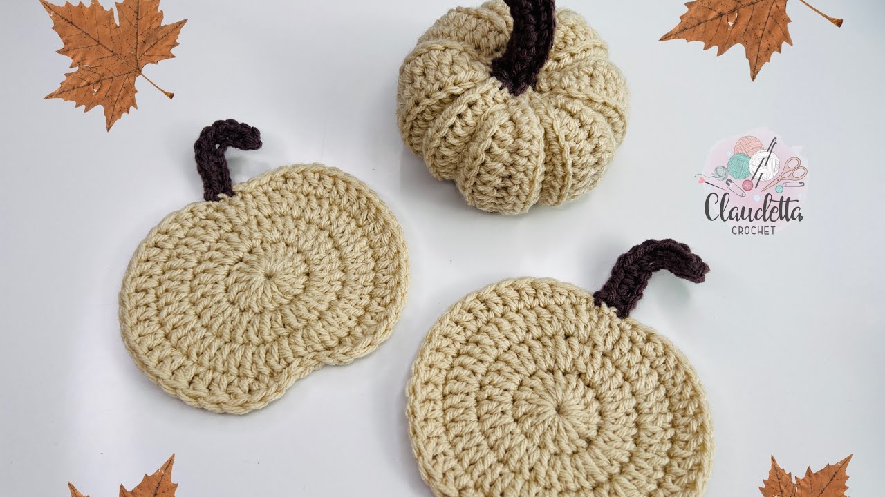 Crochet Easy Pumpkin Coaster &ndash; Perfect Fall Decorations Tutorial