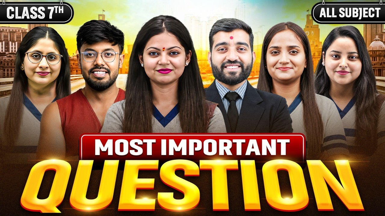 ICSE Class 7 Important Questions Marathon 🔥 | ALL SUBJECTS | Half Yearly Exams🎯