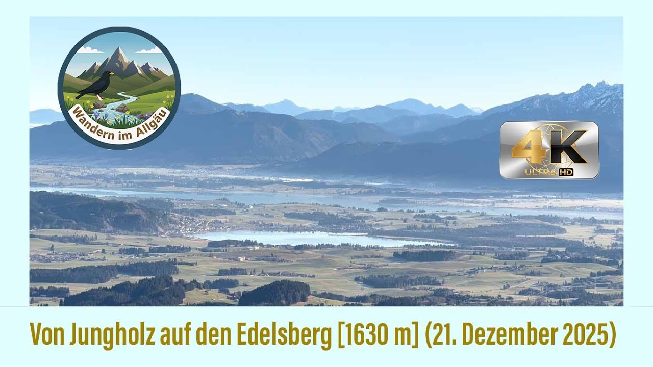 Jungholz: B&uuml;rstling [1466 m] - Edelsberg [1630 m] - Dinserh&uuml;tte [1495 m] (21. Dezember 2025)