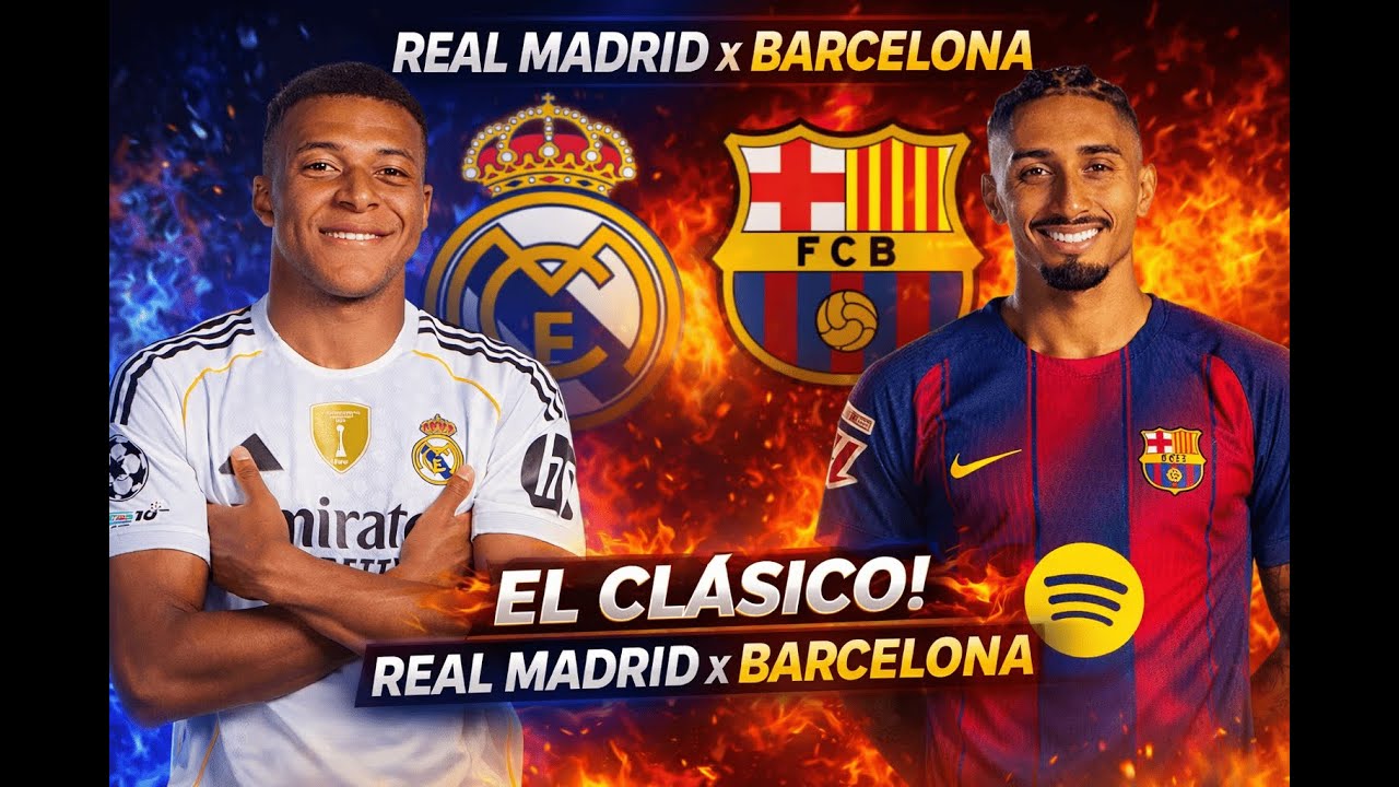 REAL MADRID X BARCELONA - FINAL DA SUPER COPA DA ESPANHA