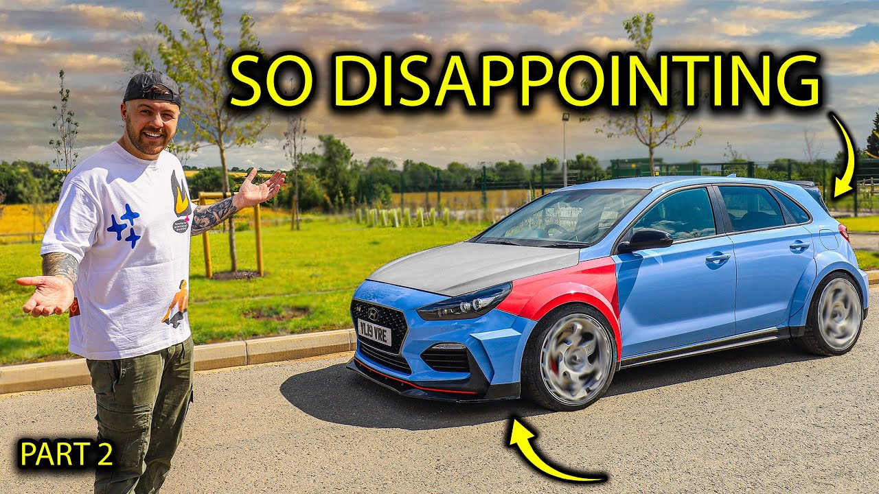 Установка широкого кузова на мой аварийный HYUNDAI I30N PERFORMANCE