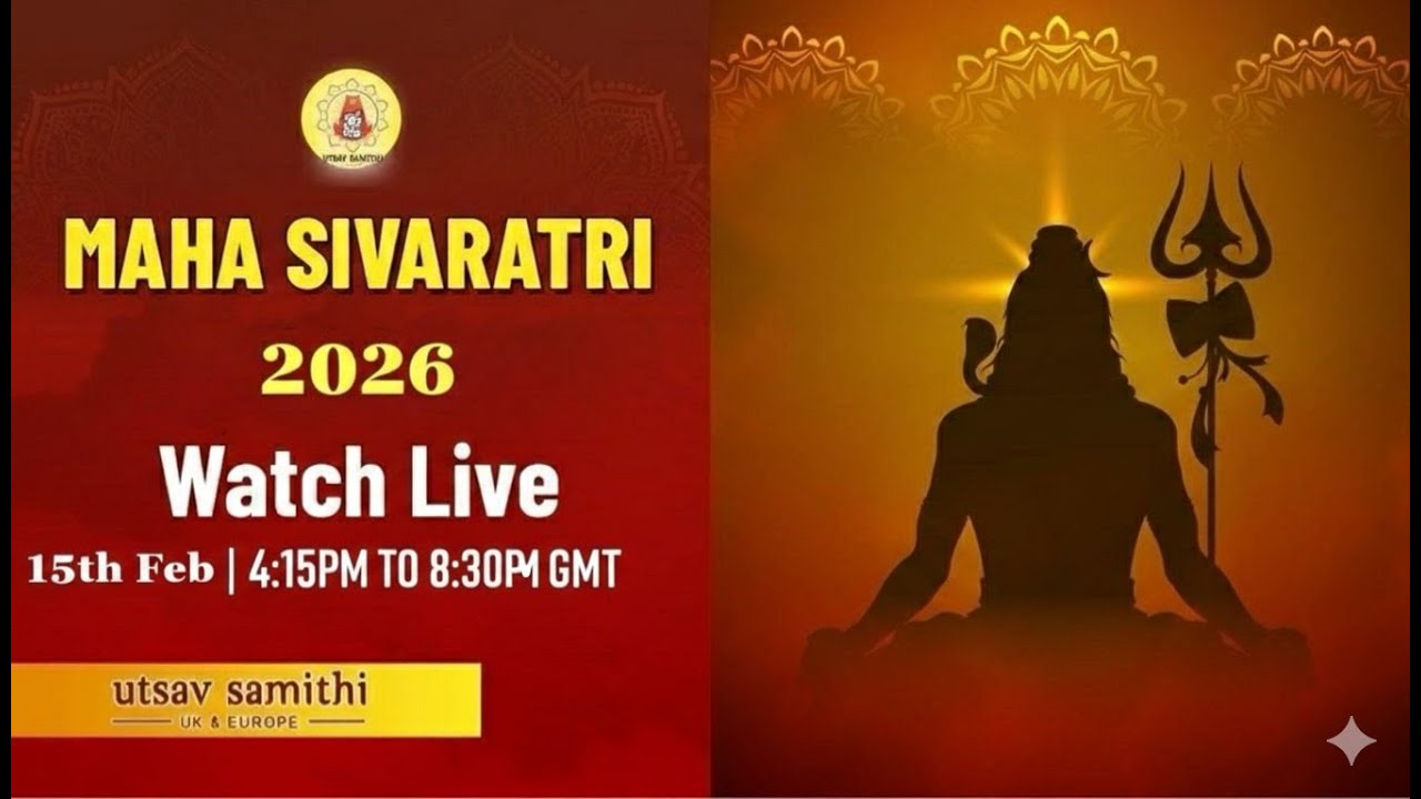 Maha Shiva Ratri 2026 UK | LIVE from Maha Shiv Shakti Mandir | WV13 2QW