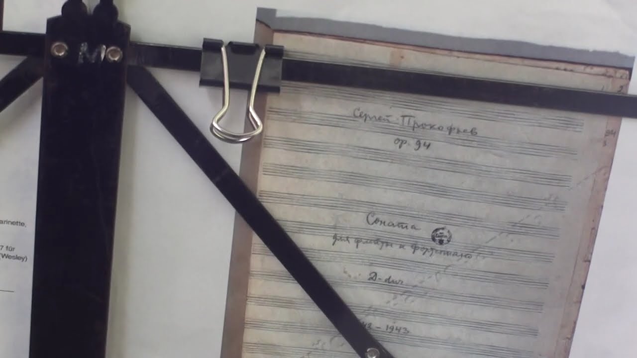 Feb 13 '26 Prokofiev's manuscript: Flute Sonata 3rd Mov. #16 プロコフィエフ直筆原稿: フルート・ソナタ 第3楽章/ Takahashi