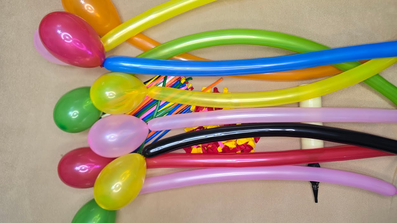EXTREMELY Satisfying ASMR Colorful Balloon Tying & Popping 💥🎈