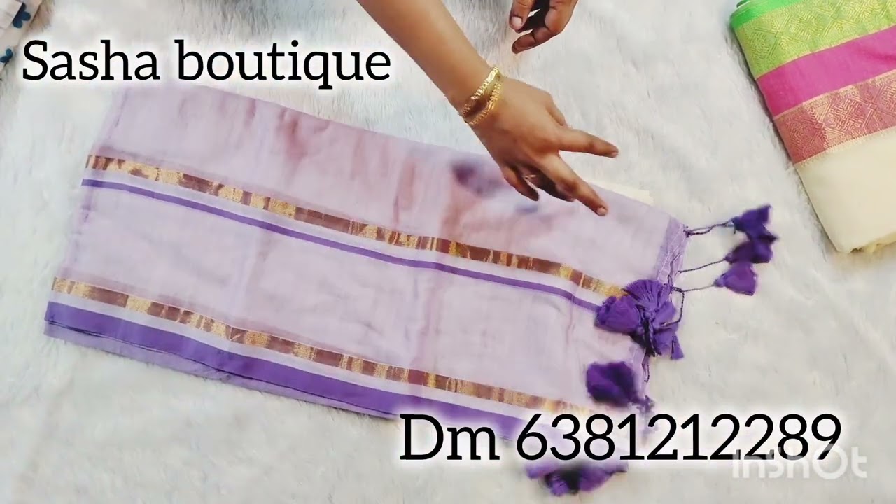 🥳Most trending 120 count mul cotton sarees with beautiful tassels 🥳@Sashaboutique2024 