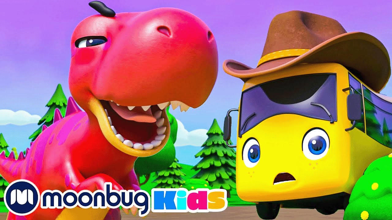 Busterin dinosaurusleikki - Go Buster | Moonbug Kids Suomeksi | Lasten piirretyt ja laulut