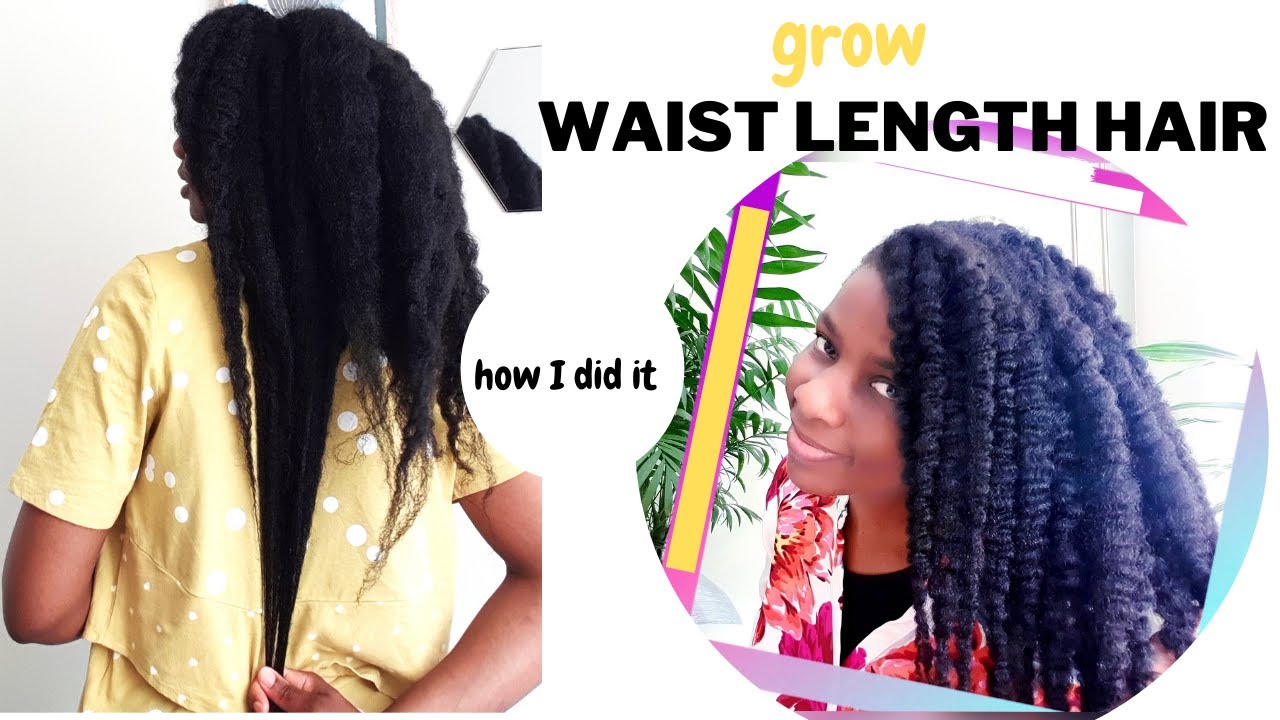 How I grew my natural hair 4c hair to waist length after being stuck for years, major breakthrough!