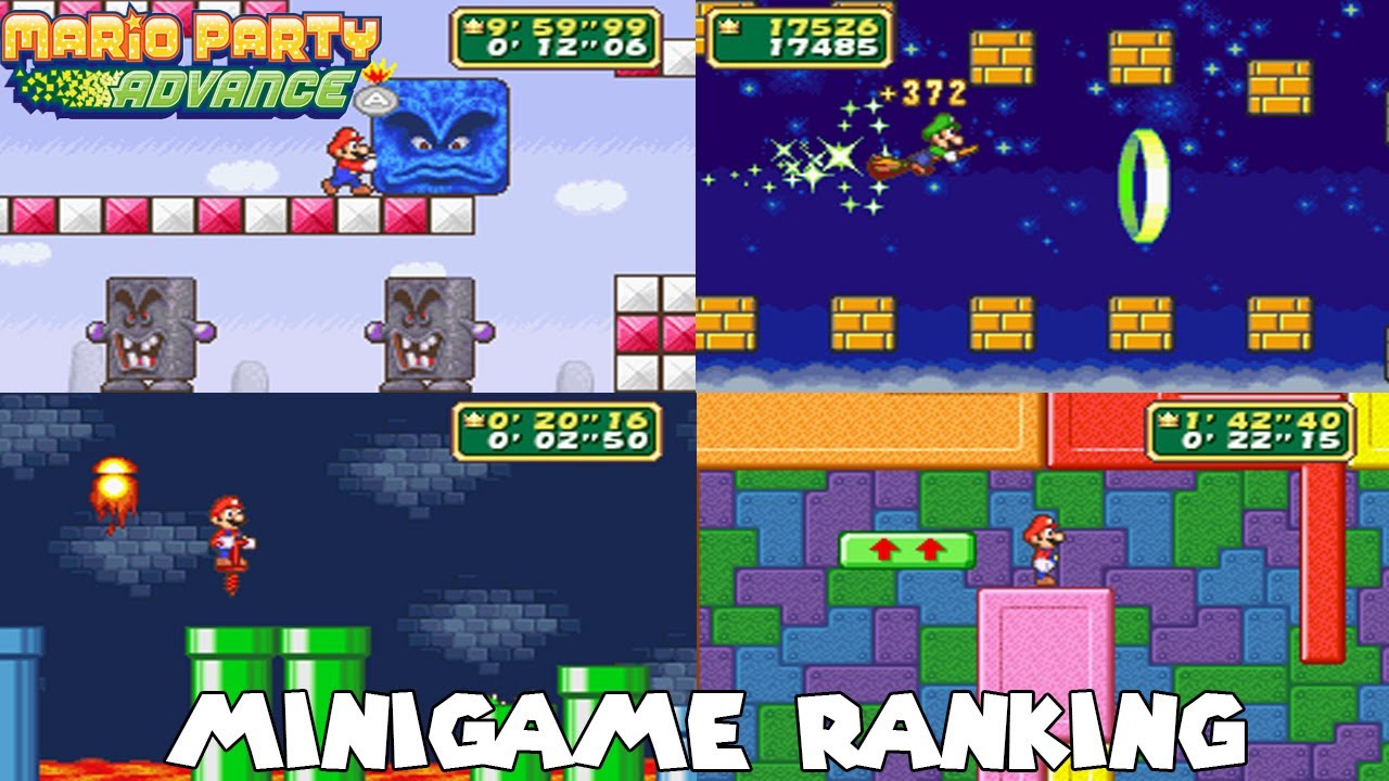 Mario Party Advance - Full MiniGame Rankings