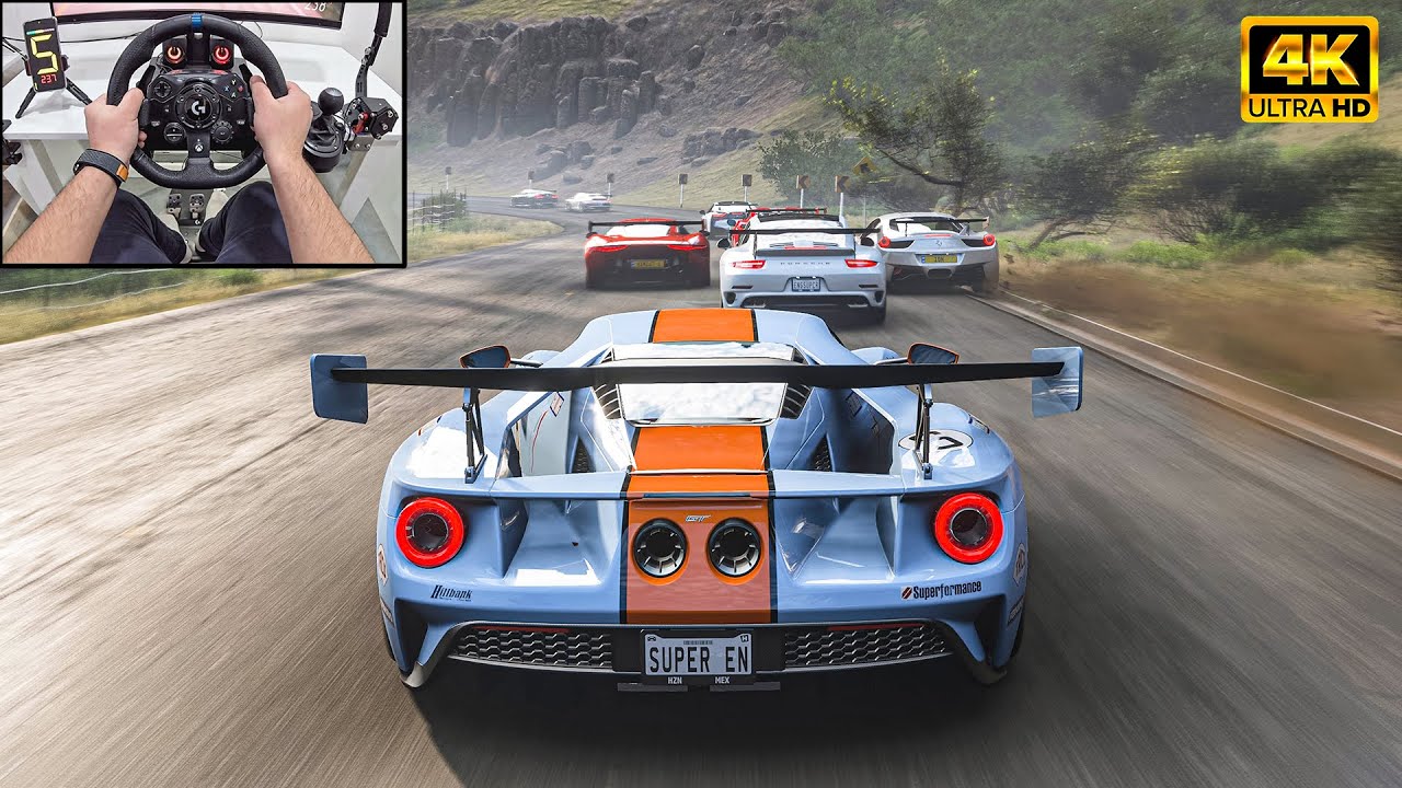 Ford GT VS Supercars - Forza Horizon 5 | Logitech G923 Steering Wheel