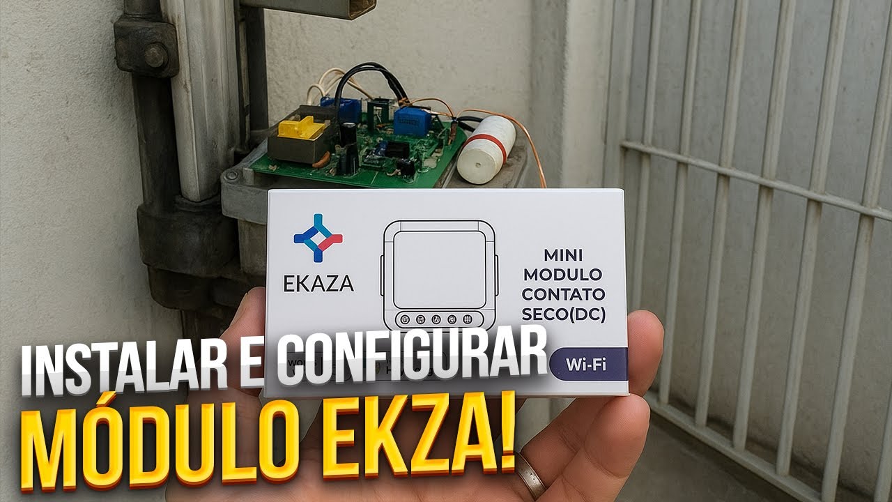Como INSTALAR e CONFIGURAR o Módulo Pulso de Portão Garagem WI-FI EKAZA