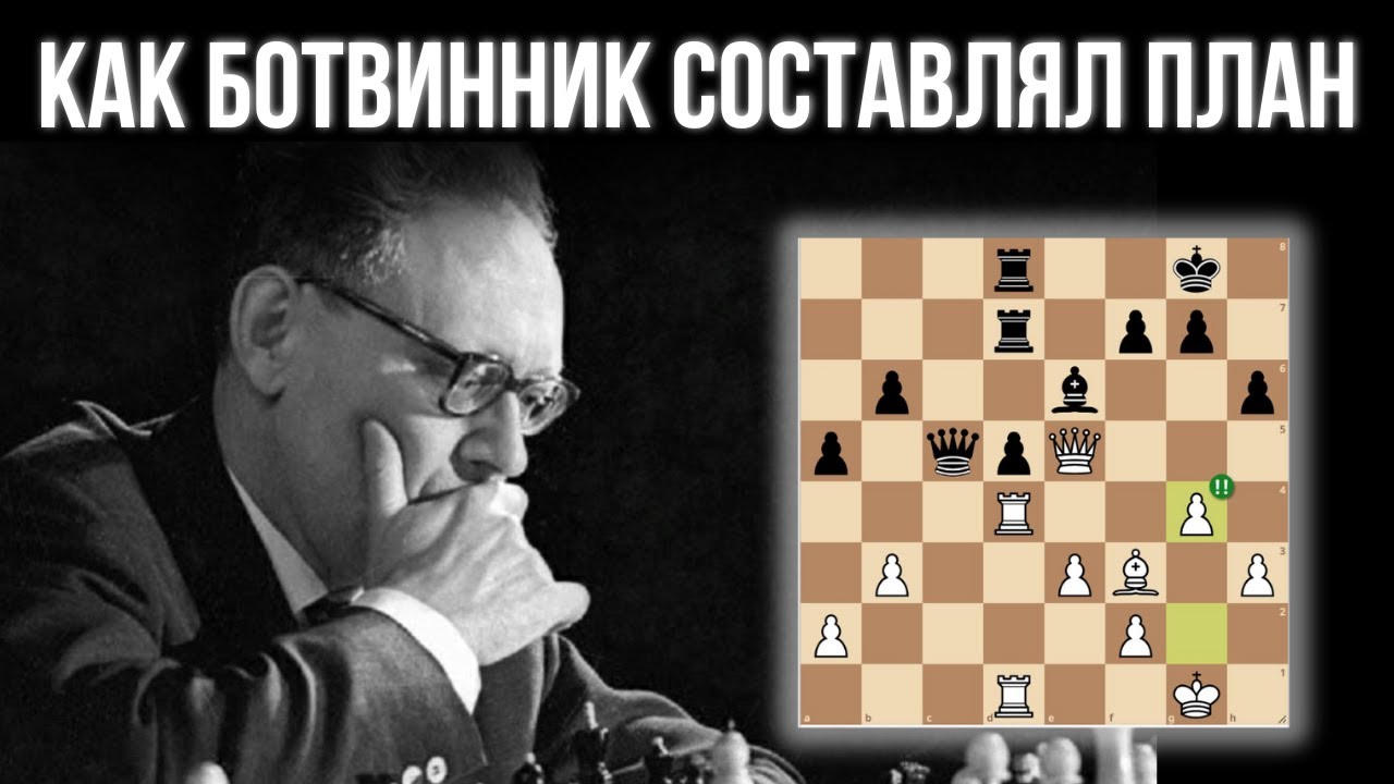 Стратегический шедевр Михаила Ботвинника! Как составлять план в шахматах.
