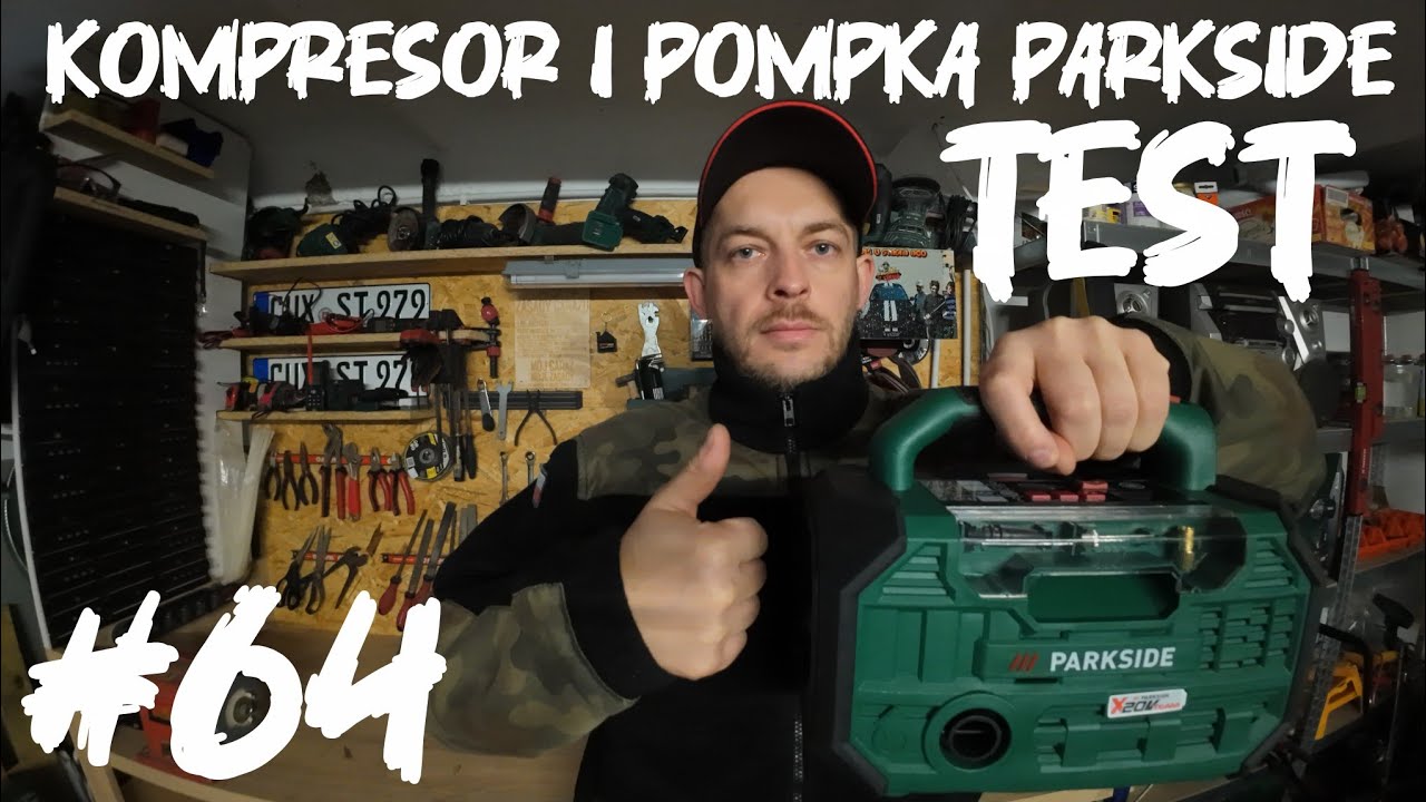 #64 Testujemy kompresor i pompkę parkside 20V