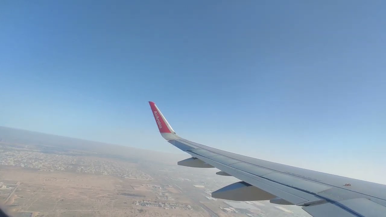 Flight takeoff Video from Sharjah #4k #airarabia #airplane #airport